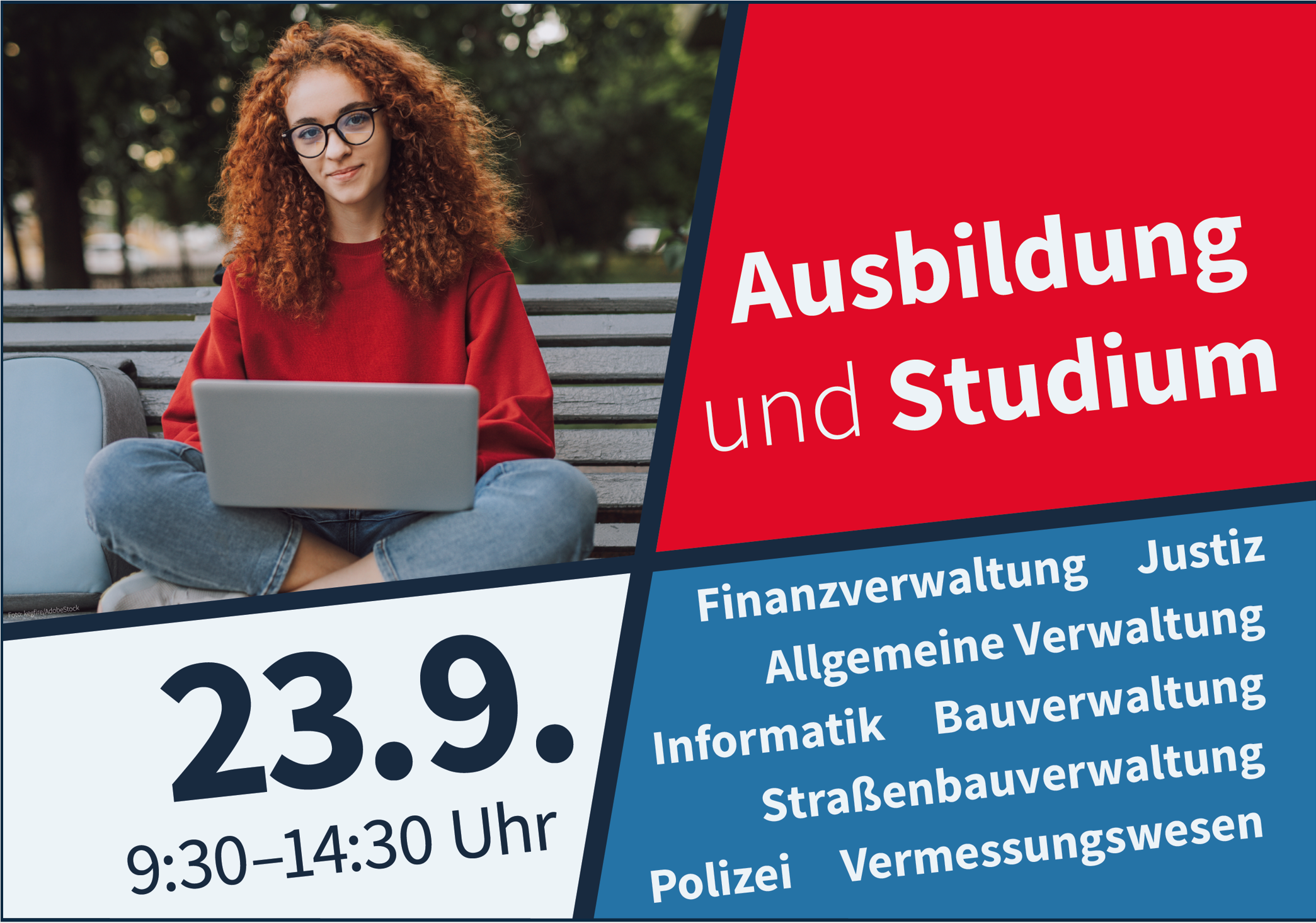 Kampagnenbild für den Hochschul- und Ausbildungsinformationstag am 23.09.23 in Königs Wusterhausen