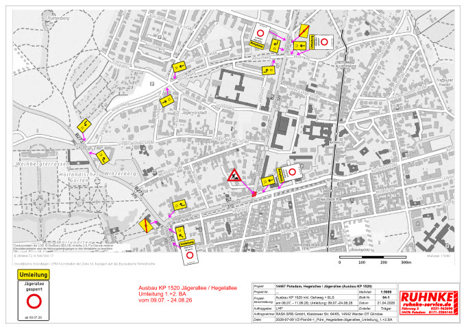 2026-07-09 VZ-Plan04-1_Pdm_Hegelallee-Jägerallee_Umleitung_1.+2.BA.png